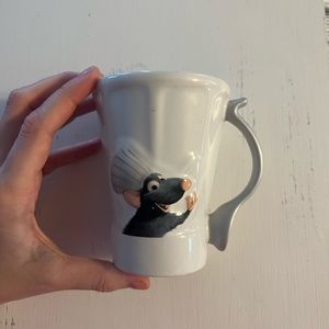 Ratatouille ceramic coffee mug. In the shape of Linguinis chef hat :)